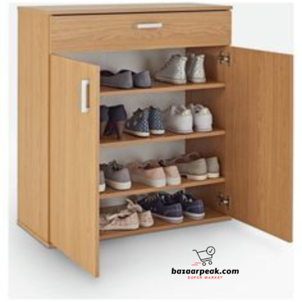 Wooden shoe rack