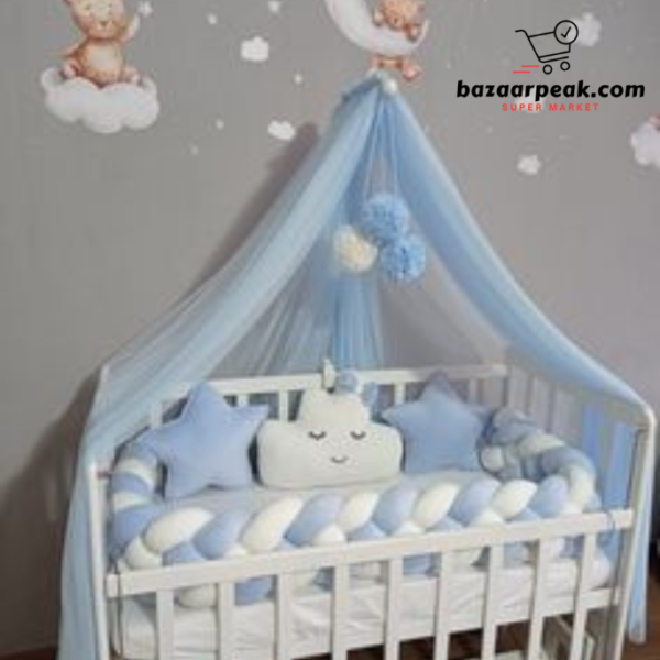 blue baby cot